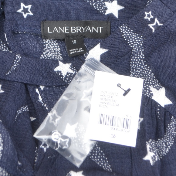 NWT Lane Bryant 16, 18 Shooting Start Print Blouse - Picture 6 of 7